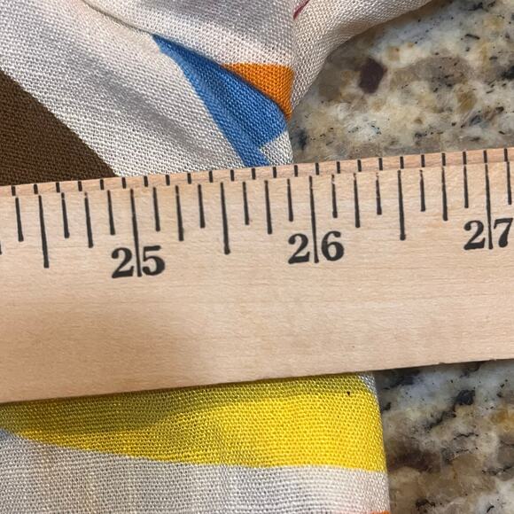 Tabitha Brown Tunic Top Cover Up Size 1X Multicolored Print Button Front - Picture 7 of 7